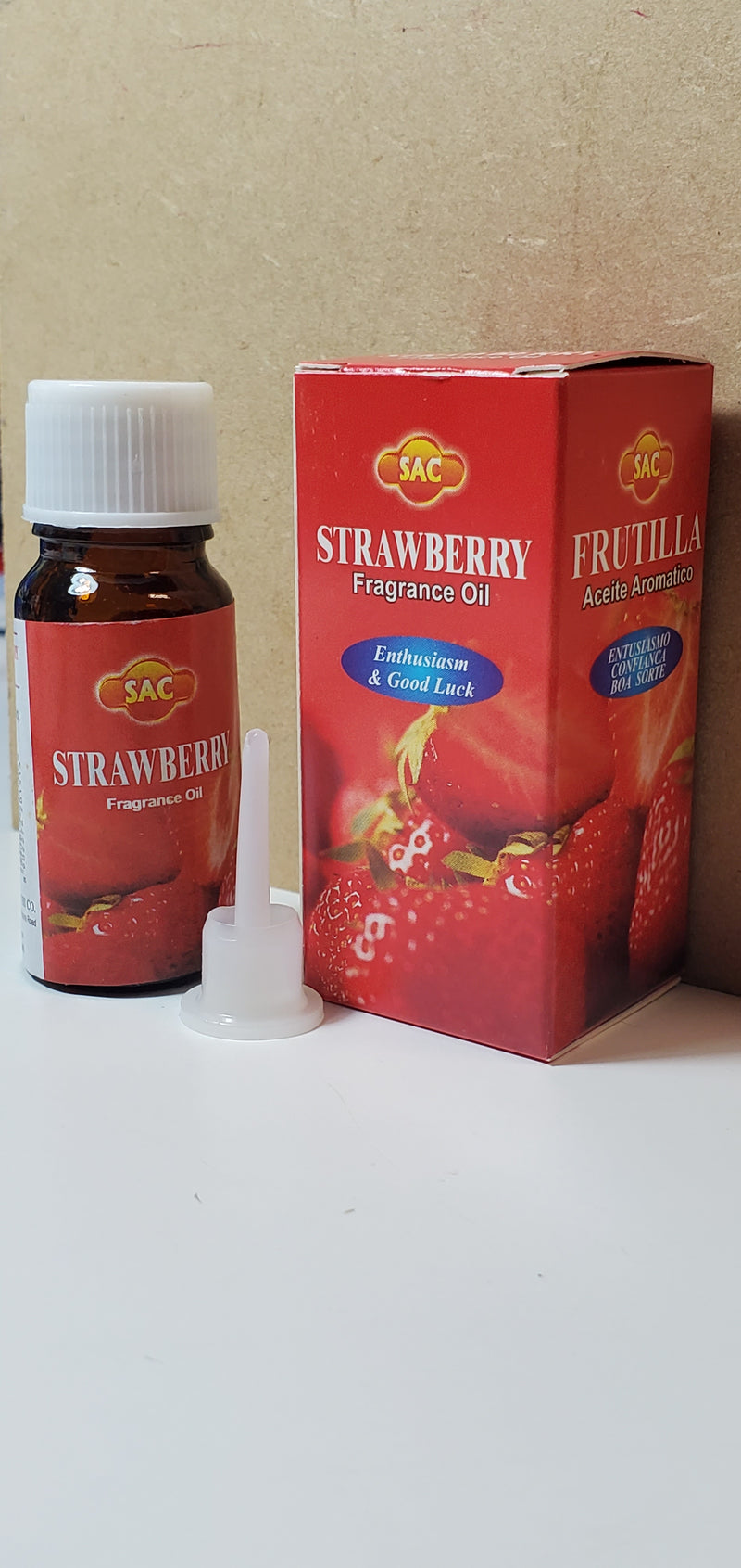 SAC Fragrance Oils | 10 ml Bottle | Aromatherapy | Strawberry