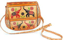 Trunks Up, Lucky Elephant Art Leather Purse