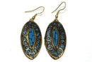 Caribbean Turquoise Third Eye Mosaic Earrings