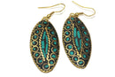 Seafoam Green Third Eye Mosaic Earrings