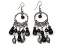 Deep Black Flow Or Flair Versatile Dangler Earrings