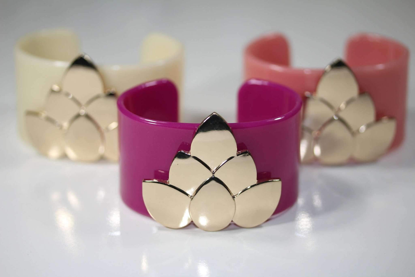 Lotus Flower Cuff Bangles by Wild Lotus