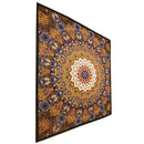 Chakra Star Indian Elephant Mandala Tapestry
