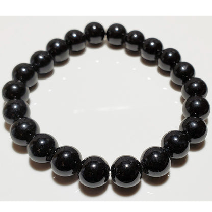 8mm Black Onyx Beaded Elastic Stretch Bracelet | Wild Lotus® | @wildlotusbrand