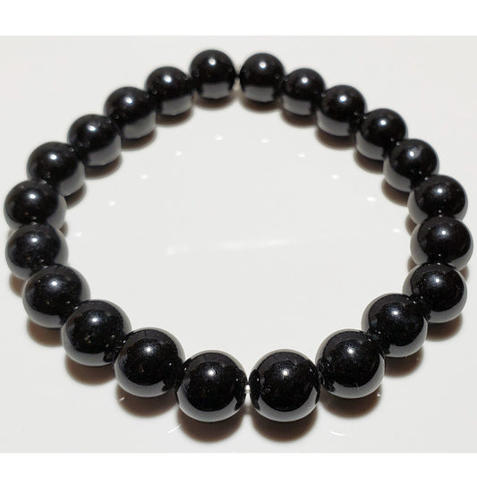8mm Black Onyx Beaded Elastic Stretch Bracelet | Wild Lotus® | @wildlotusbrand
