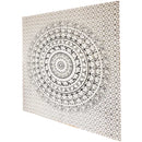 Black and White Elephant Mandala Chakra Star Full Size Tapestry Wall Art | Wild Lotus® | @wildlotusbrand