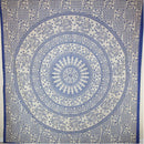 Blue Baby Elephant Chakra Mandala Tapestry