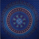 Blue Elephants & Birds Tapestry