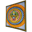 Blue Hand of Fatima Wall Art Room Decoration Cotton Tapestry Full Size Bedspread | Wild Lotus® | @wildlotusbrand | wildlotusbrand.com