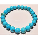 8mm Blue Howlite Beaded Elastic Stretch Bracelet | Wild Lotus® | @wildlotusbrand