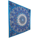 Blue Chakra Star Sign Indian Elephant Mandala Full Size Wall Tapestry Hanging | @wildlotusbrand
