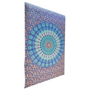 Blue Henna Art Peacock Mandala Tapestry | Wild Lotus® | @wildlotusbrand