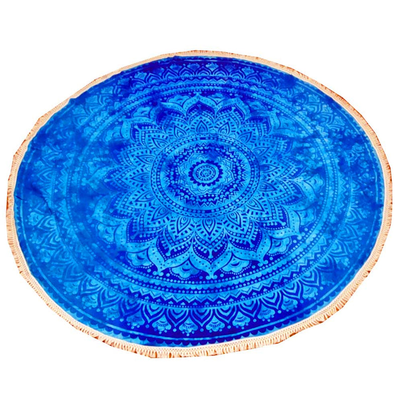 Blue Ombre Round Star Mandala Tapestry Wall Art | Wild Lotus® | @wildlotusbrand