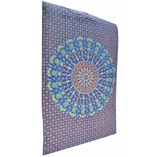 Blue Radha Krishna Image Elephant Bohemian Camel Mandala Tapestry | Wild Lotus® | @wildlotusbrand