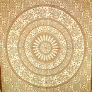 Brown Baby Elephant Mandala Tapestry