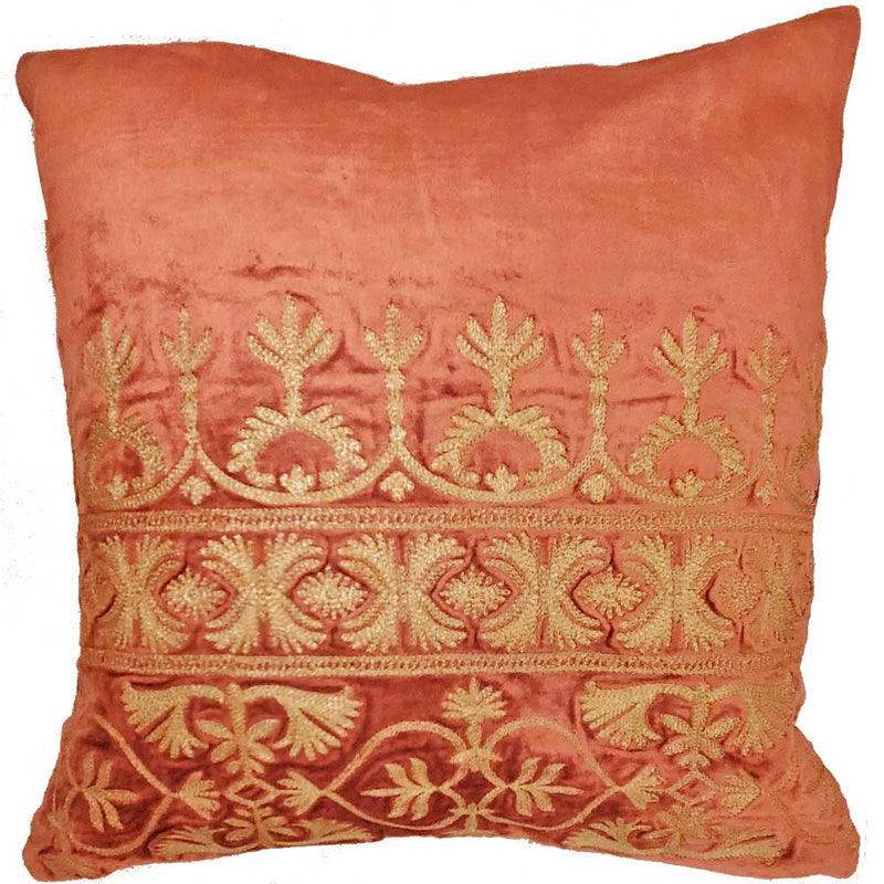 Cotton Viscose Velvet Blend Fabric Cushion Cover Design Home Accent Furnishing - 16 x 16 | @wildlotusbrand | Wild Lotus®