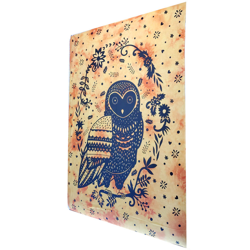 Trippy Owl Tapestry Wall Hanging | Wild Lotus® | @wildlotusbrand