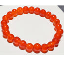 8mm Carnelian Bead Elastic Stretch Bracelet | Wild Lotus® | @wildlotusbrand