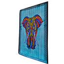 Green Indian Bohemian Elephant Brushstroke Art Tapestry Wall Hanging Decoration | Wild Lotus®