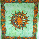 Green Sun Chakra & Sun Signs Tapestry