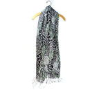 Green Animal Print Cotton Fabric Stole Pattern