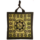 Green Aum Sanskrit Symbol Lotus Chakra Tie Dye Market Tote Bag Canvas Graphic | Wild Lotus® | @wildlotusbrand