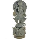 Grey Slate Stone Texture Seamless Collectible Figurine Ganesha Illustration Indian Art