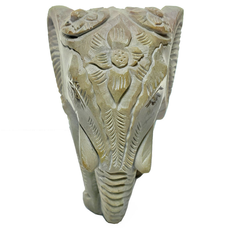 Grey Slate Stone Texture Seamless Collectible Figurine Indian Elephant with Baby | @giftshopwpb