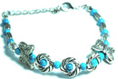 Turquoise Breezy Butterfly Charm Bracelet