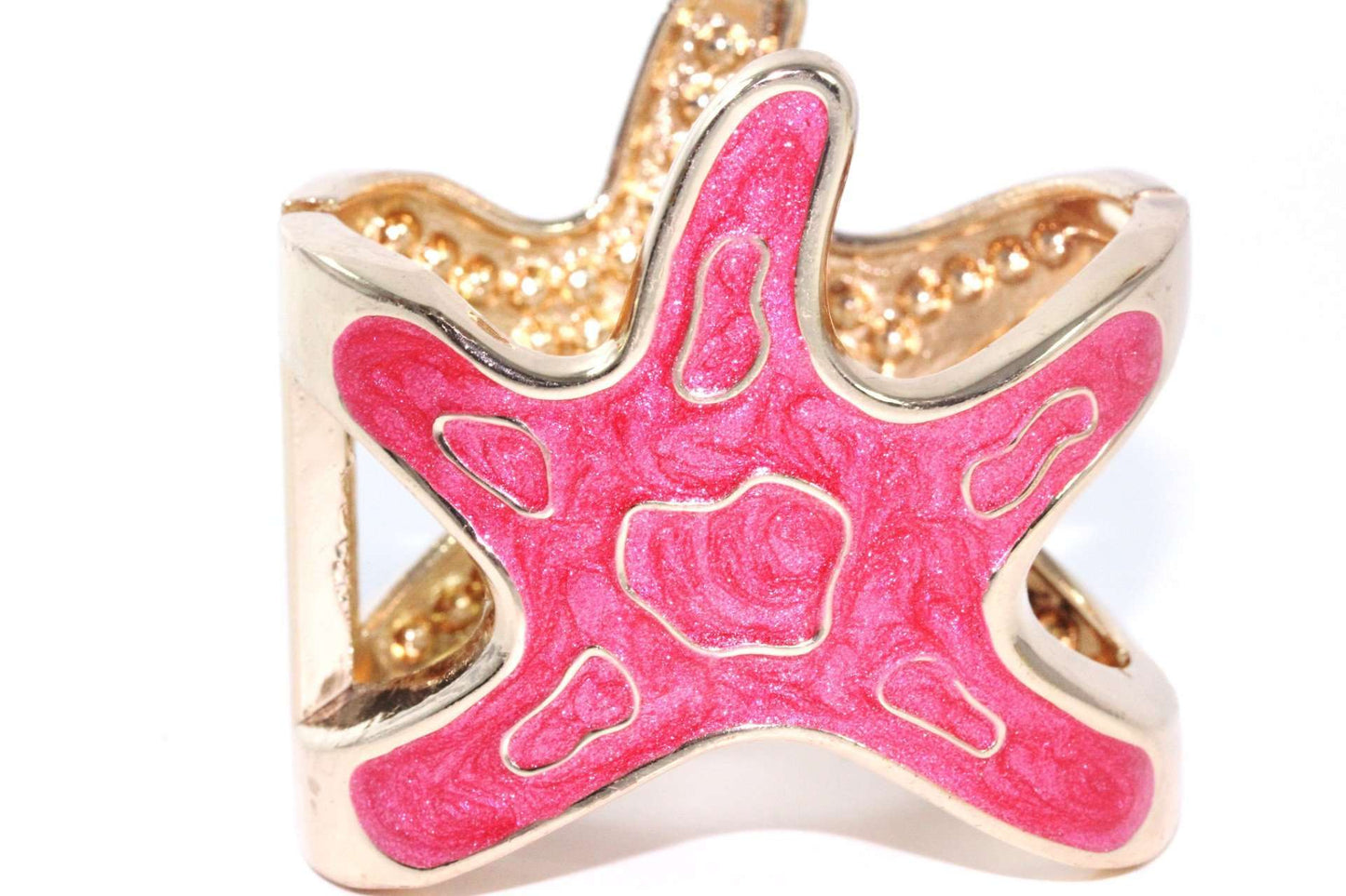 Pink Starfish Glitz Bangle