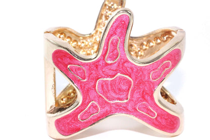 Pink Starfish Glitz Bangle