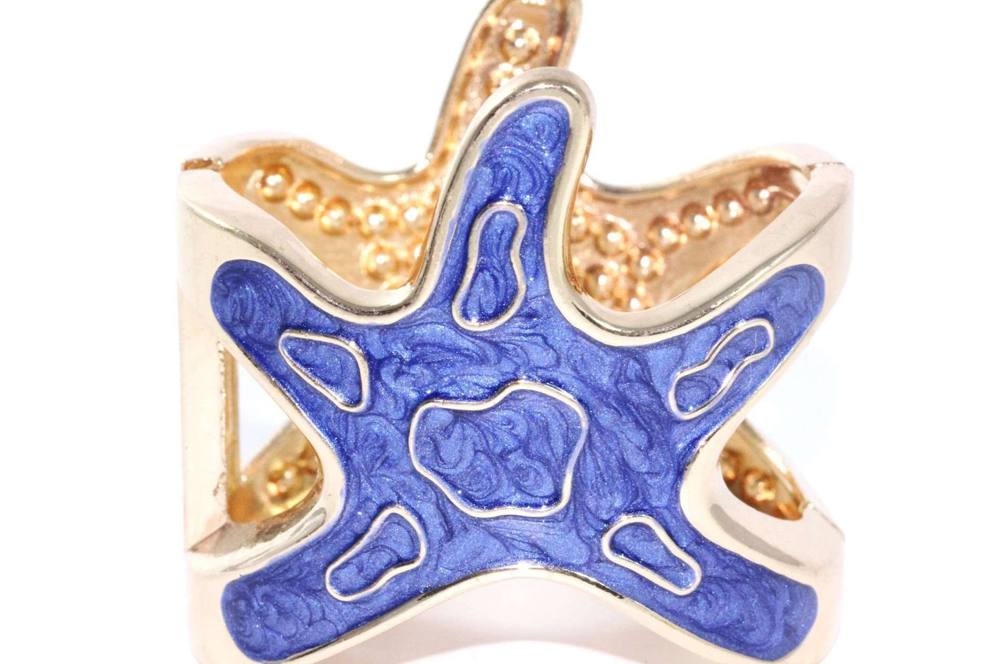 Blue Starfish Glitz Bangle