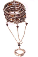 Tiger's Eye Exotic Gemstone Bangle & Ring