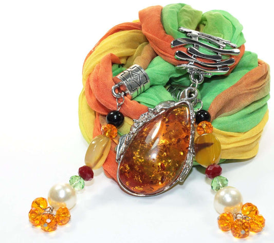 Summer Platter Pendant Scarf