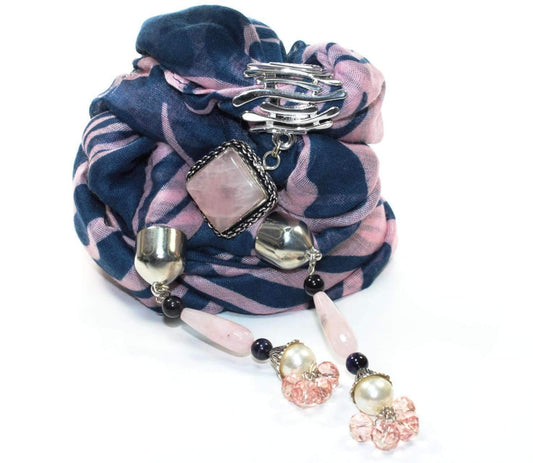 Color Play Pendant Scarf