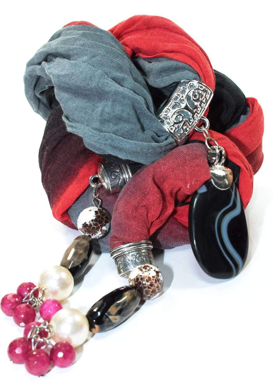 Fall Blends Pendant Scarf