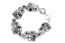 Multi Color Circle Of Elephants Bracelet