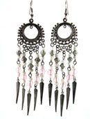 Pretty in Pink Chandelier Earrings