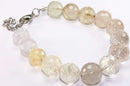 Earth Tones Raw Quartz Bracelet