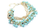 Turquoise Three Tier Star Charm Bracelet