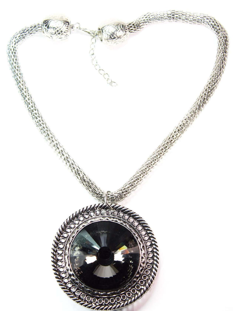 Onyx Queens Medallion Necklace