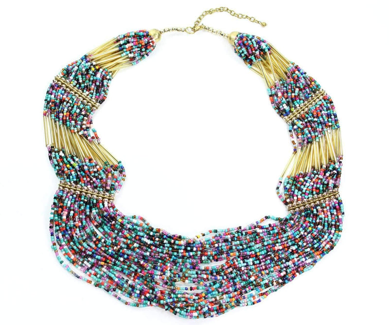 Island Paradise Layered Beads Necklace