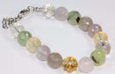 Multi Color Rainy Day Quartz Stone Bracelet