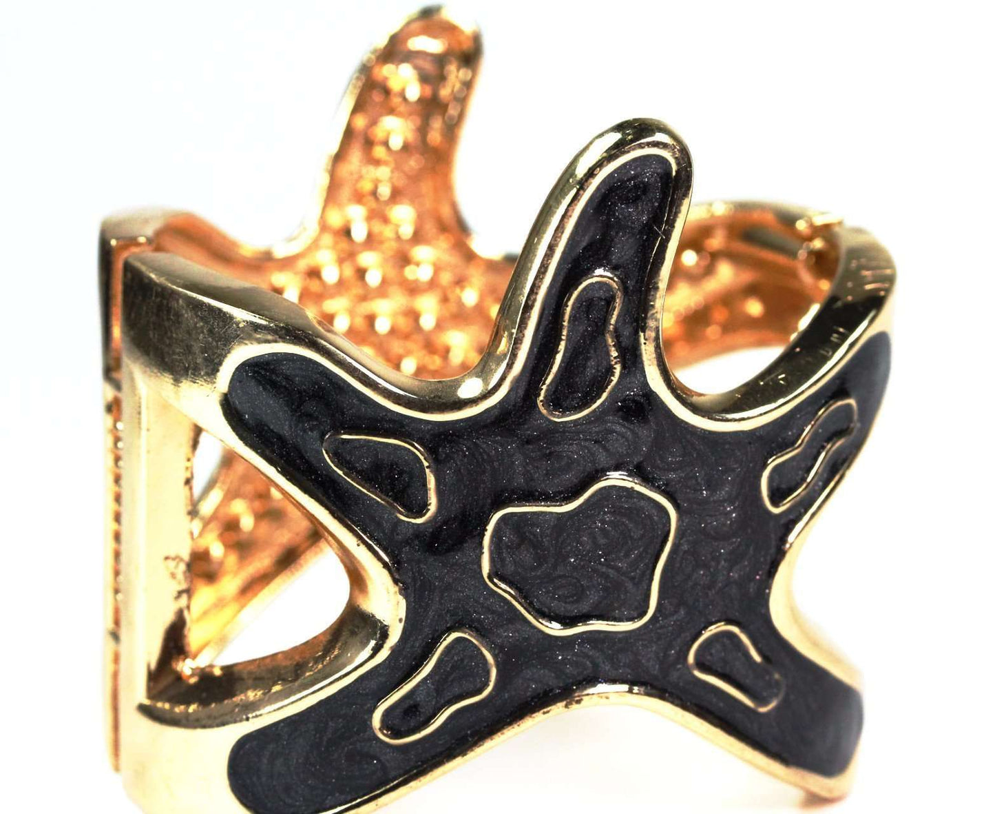 Onyx Starfish Glitz Bangle