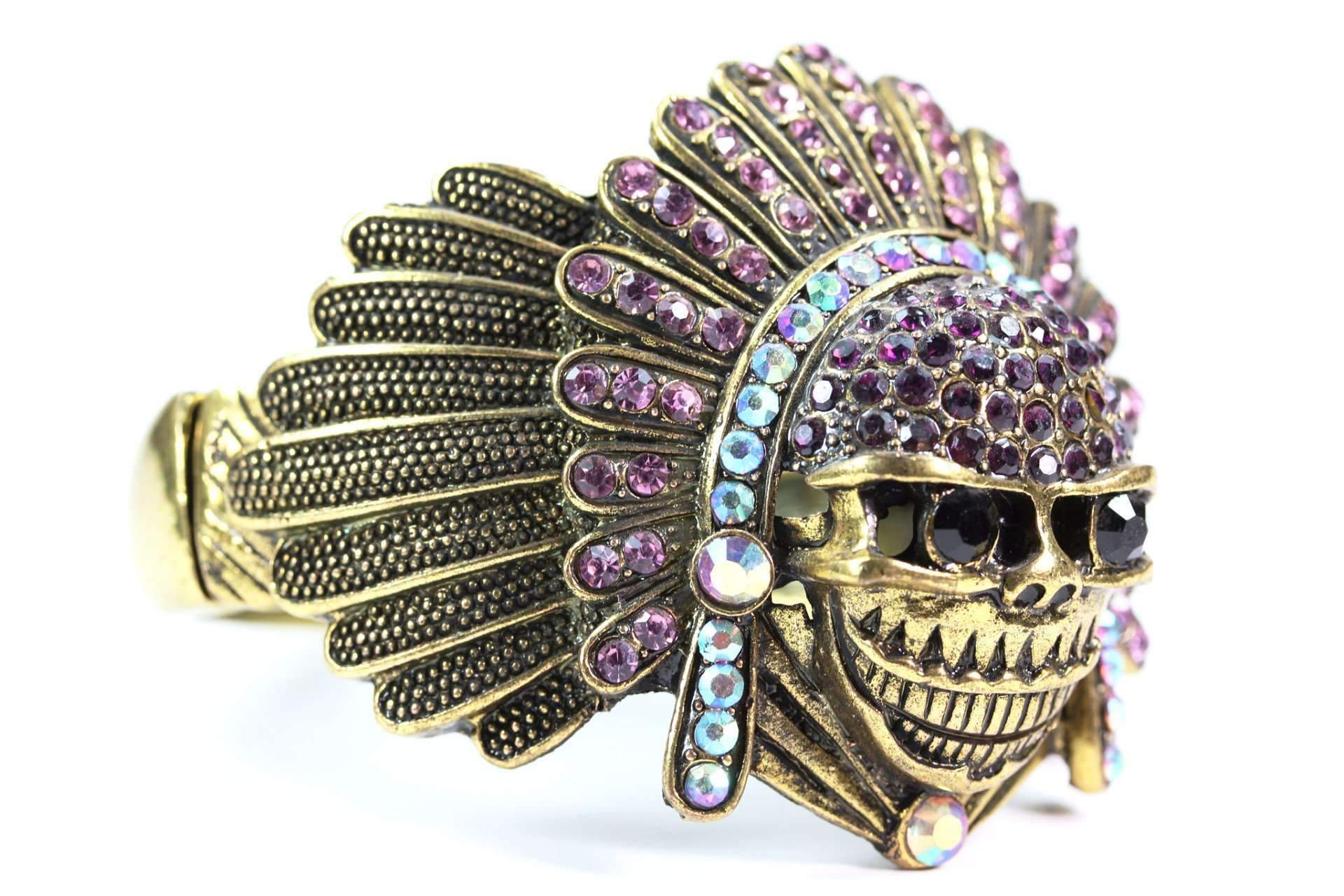 Magenta Native Indian Chief Bangle