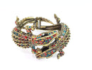 Multi Color Crocodile Statement Bangle