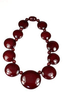 Graduated Chocolate Statement Necklace