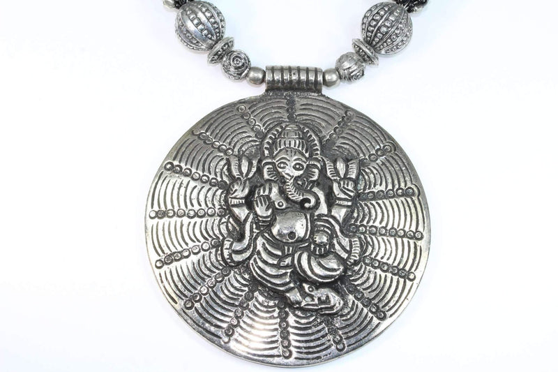 Ganesha in Cosmos Statement Necklace