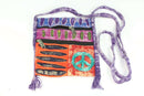 Stone Wash Peace Crossbody Patchwork Passport Bag by Wild Lotus