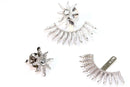 Silver Tone Wish Upon A Star Jacket Earrings | Wild Lotus